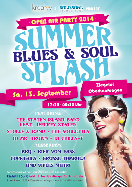 Blues & Soul Summer Splash Flyer