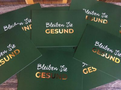 Postkarte Bleiben Sie gesund