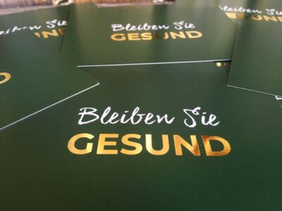Postkarte Bleiben Sie gesund